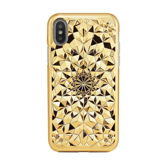🎉 LIMITED TIME DISCOUNT! BNIB - Gold Kaleidoscope iPhone XR Case Felony ✨ - Picture 3 of 5
